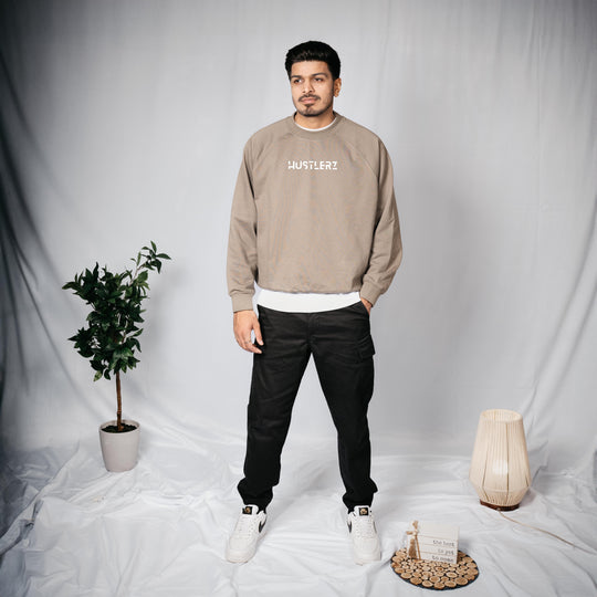 Relaxed Shoulder Sweat - Camel