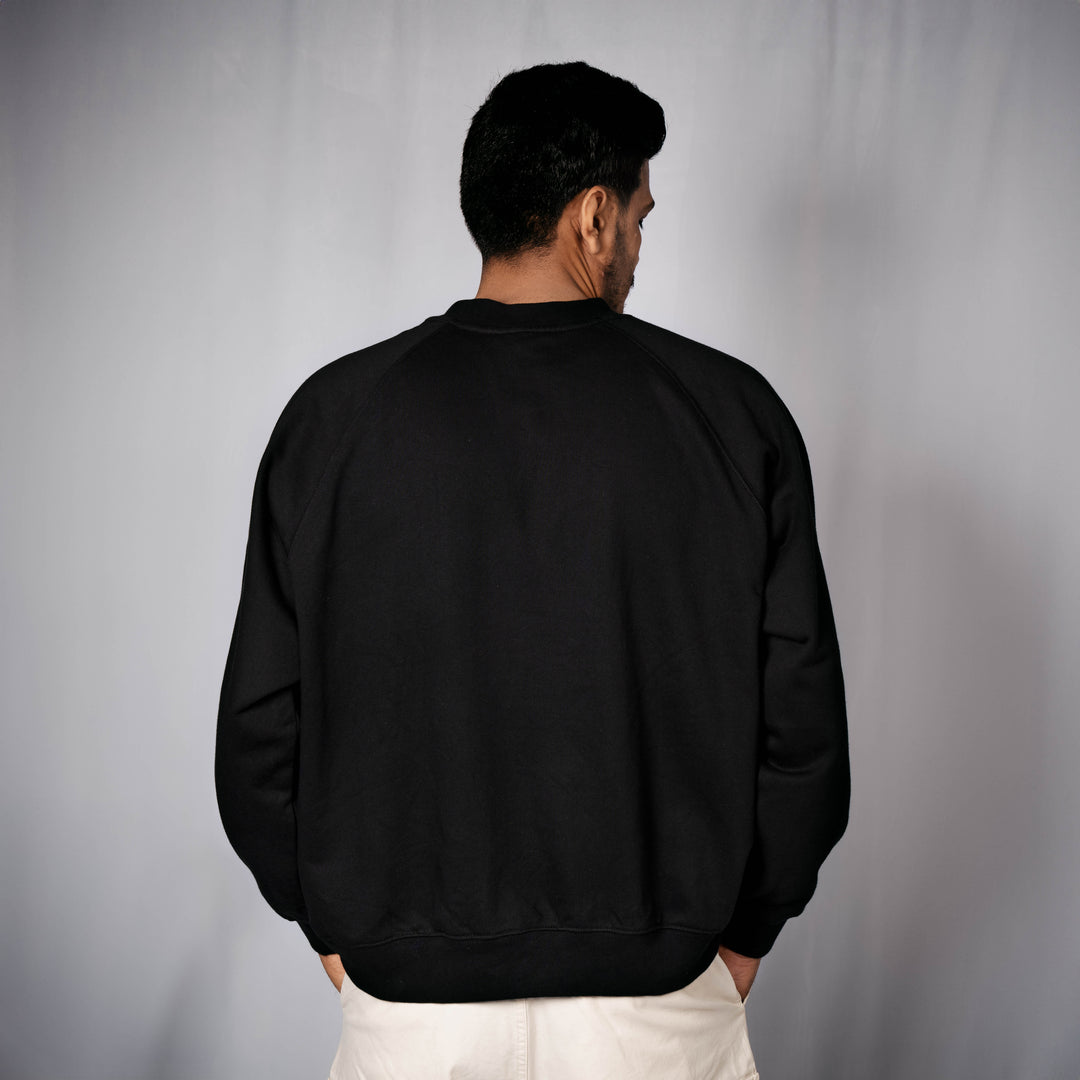 Relaxed Shoulder Sweat - Black - Essential