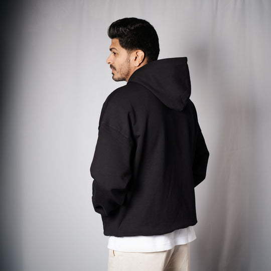 Cozy Cotton Hoodie - Black