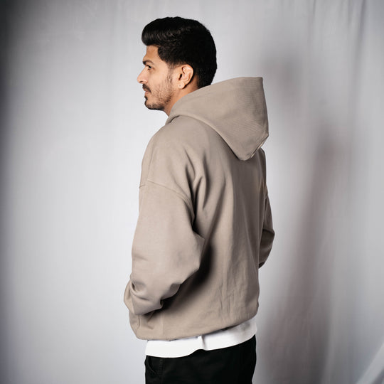 Cozy Cotton Hoodie - Grey Green