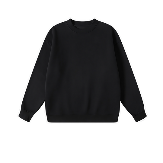 Fleece Comfort Sweat - Black - Essential